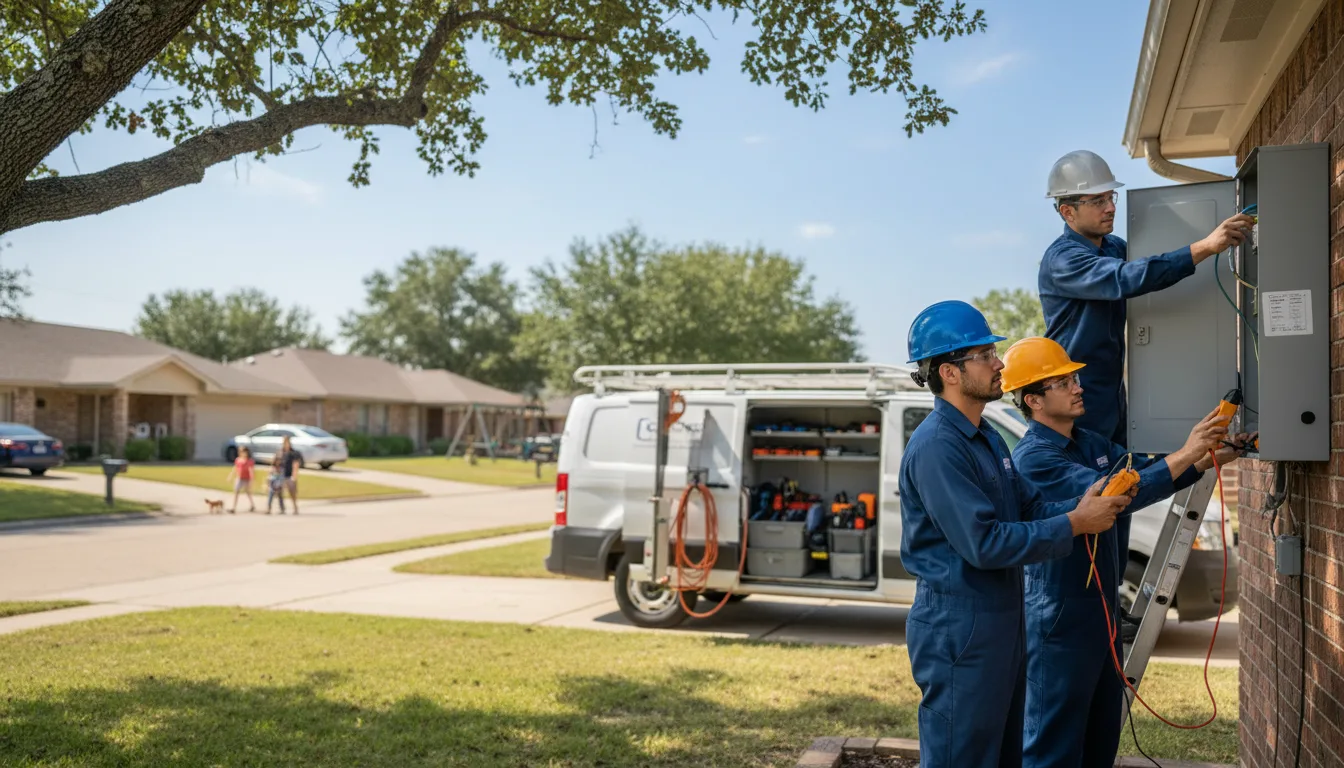 Certified electrician providing emergency electrical services in Lansing, IA